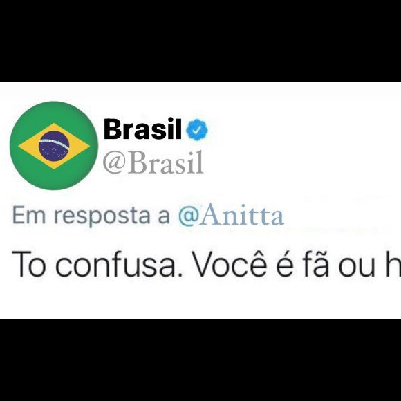No entanto, as declarações de Anitta sobre o Brasil não foram recebidas pelos conterrâneos