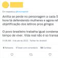   Anitta: internautas lembraram das lutas dos brasileiros após declaração da cantora para revista americana  