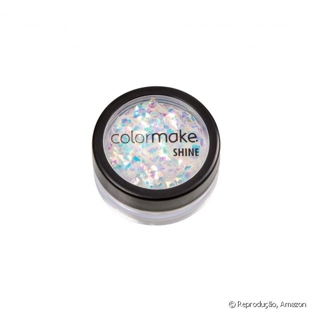 Glitter Shine Diamante 3D em Pérola Azul, Colormake