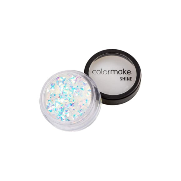 Maquiagem colorida e holográfica no Carnaval fica fácil com o Glitter Shine Diamante 3D em Pérola Azul, Colormake