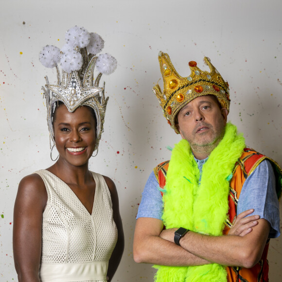 Maju Coutinho e Alex Escobar vão ser os âncoras da transmissão do Carnaval do Grupo Especial no Rio de Janeiro