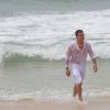 Luciano Huck grava especial de final do ano do 'Caldeirão do Huck', na quinta-feira, 11 de dezembro do 2014, na praia da Reserva, na Zona Oeste do Rio de Janeiro