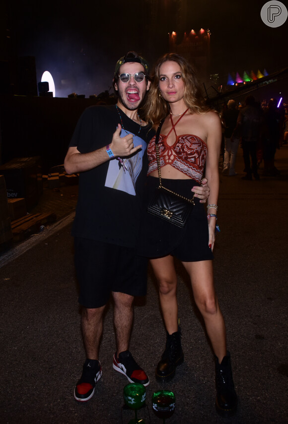 João Guilherme e a namorada, Schynaider Moura, foram ao Lollapalooza em março de 2022