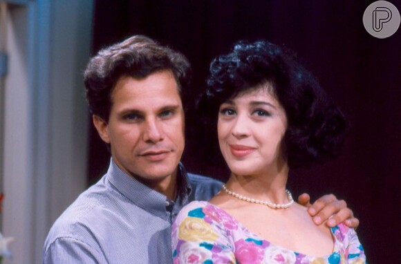 Em 1992, Edson Celulari e Claudia Raia viveram um par romântico em 'Deus nos Acuda'