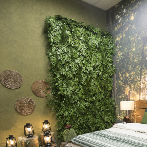 'Power Couple Brasil': quarto selva conta com algumas regalias e tem decoração com parede de folhas
