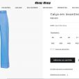 Andressa Suita também usou uma calça na mesma cor  de alfaiataria azul, de cintura alta e com a barra dobrada de    R$ 8.900     