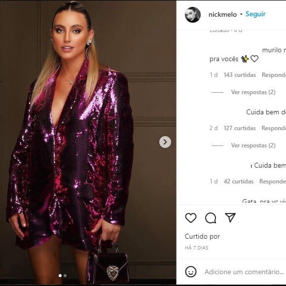 Nicole Melo recebeu diversos conselhos nas redes sociais