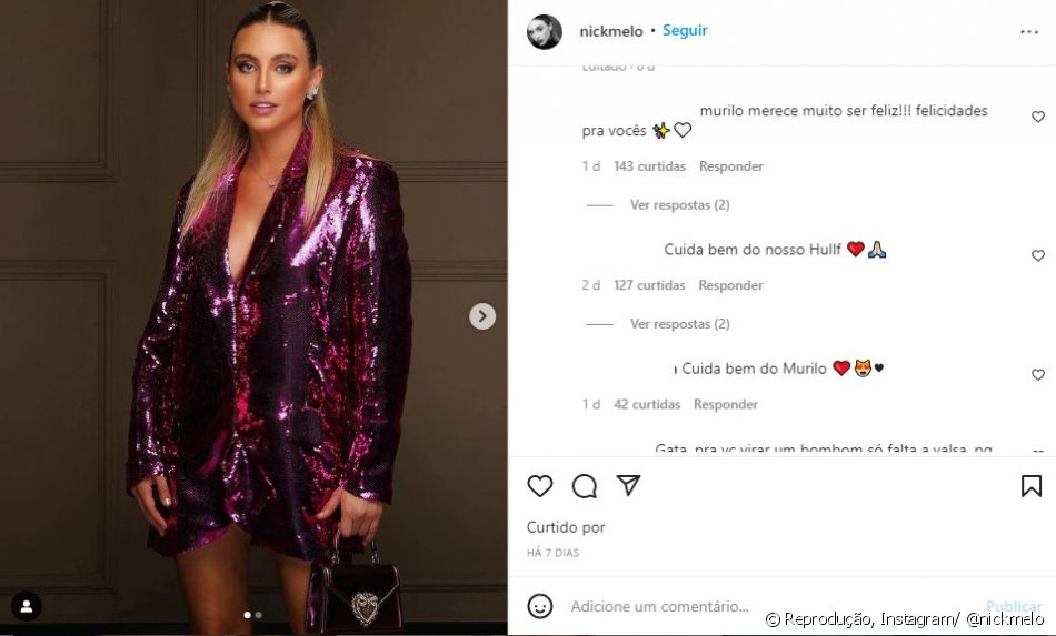 Nicole Melo recebeu diversos conselhos nas redes sociais