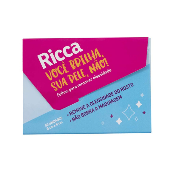 Ama maquiagem e tem pele oleosa e com acne? Folhas removedoras de oleosidade, como essas da Ricca, serão aliadas certeiras!