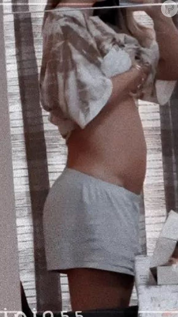 Barriga de gravidez de Virgínia Fonseca foi motivo de surpresa para a influencer: 'O tamanho que tá. Tô chocada'