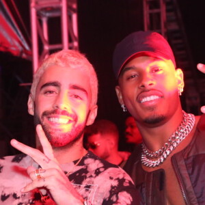 Paulo André e Pedro Scooby prestigiaram o festival Alma, também no Rio de Janeiro, na mesma noite