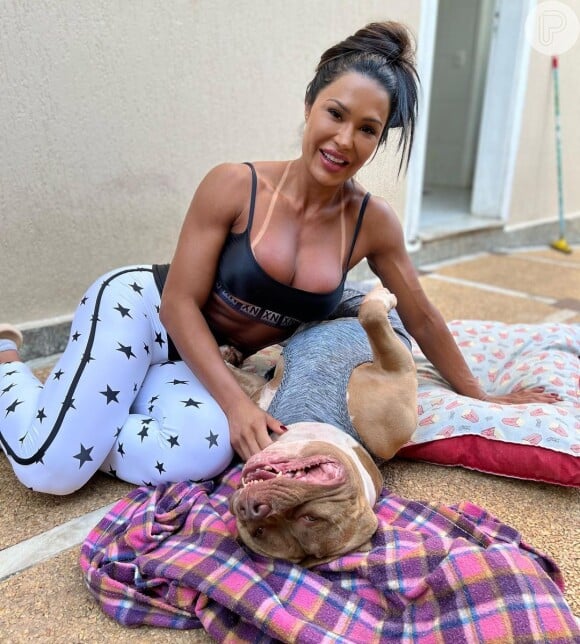  Os cachorros de Gracyanne Barbosa fazem sucesso nas redes sociais