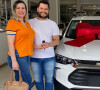 Andressa Urach e o marido, Thiago Lopes, compraram carro avaliado em R$ 110 mil