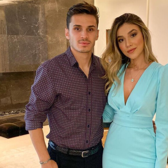 Bruna Santana e Raphael Veiga começaram a namorar em 2020