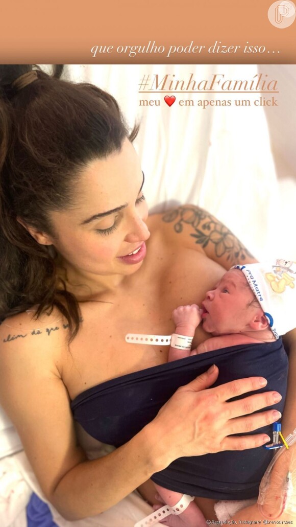 Filho de Paula Amorim e Breno Simões nasceu em 16 de junho de 2022