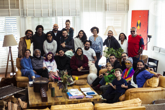 Gilberto Gil reuniu filhos e netos em um sítio no interior do Rio de Janeiro