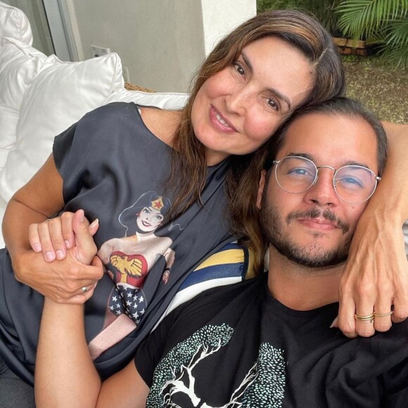 Fátima Bernardes e Túlio Gadêlha: 'O tempo de ficar pertinho, sem fazer nada, tentando não pensar no tempo', completou ele