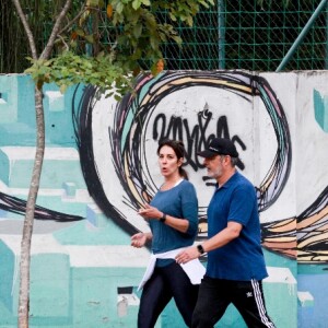 William Bonner e Natasha Dantas: sintonia durante caminhada de casal