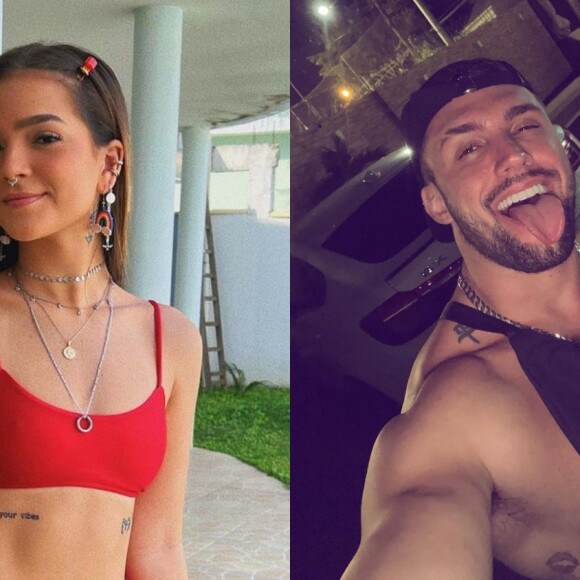 Mel Maia 'invade' live de Arthur Picoli e flerta com ex-BBB