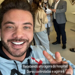 Dias depois, Wesley Safadão comemorou a alta recebida do hospital