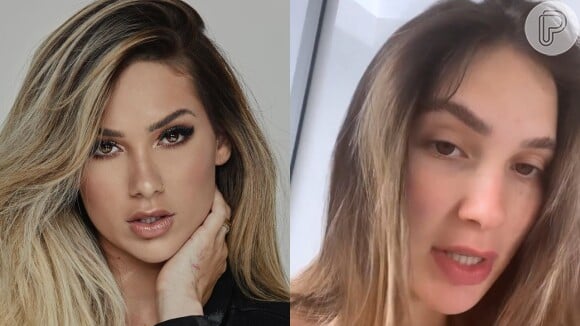 Antes e depois da mudança no rosto de Virginia Fonseca