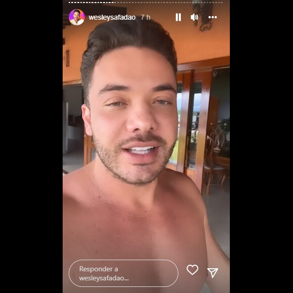 Wesley Safadão tem usado as redes sociais para contar como está sendo sua recuperação