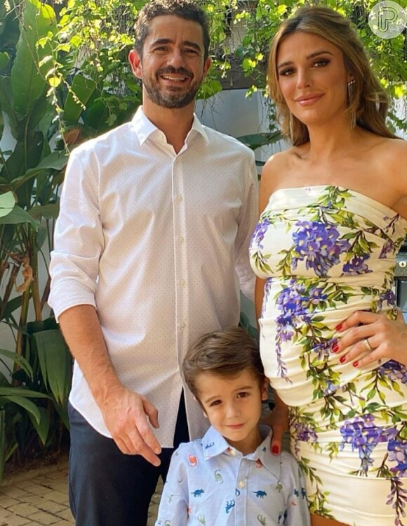 Rafa Brites e Felipe Andreoli são pais de Rocco, de 5 anos, e Leon, de 4 meses