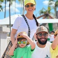 Simplicidade! Andressa Suita e Gusttavo Lima realizam desejo do filho de preparar o bolo de aniversário