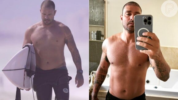 Diogo Nogueira antes e depois de perder 10 Kg
