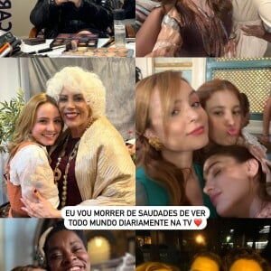 Larissa Manoela também compartilhou algumas fotos dos bastidores da novela