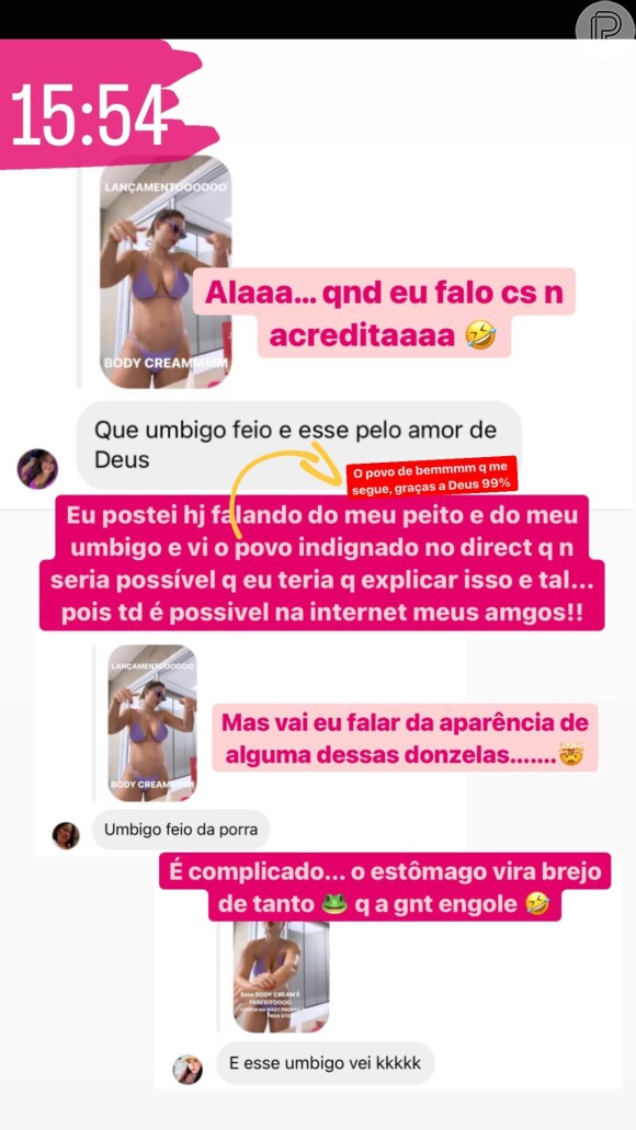 Virgínia Fonseca compartilha comentários maldosos sobre seu corpo durante gravidez