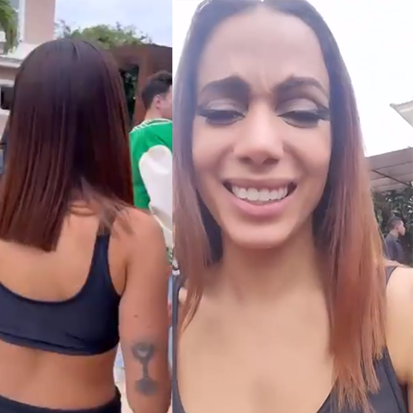 Antes e depois de Anitta após os trabalhos da 'cabeleireira' GkaY