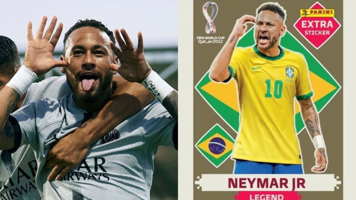 Figurinha Neymar Legend ORIGINAL Ouro/Dourado Copa 2022