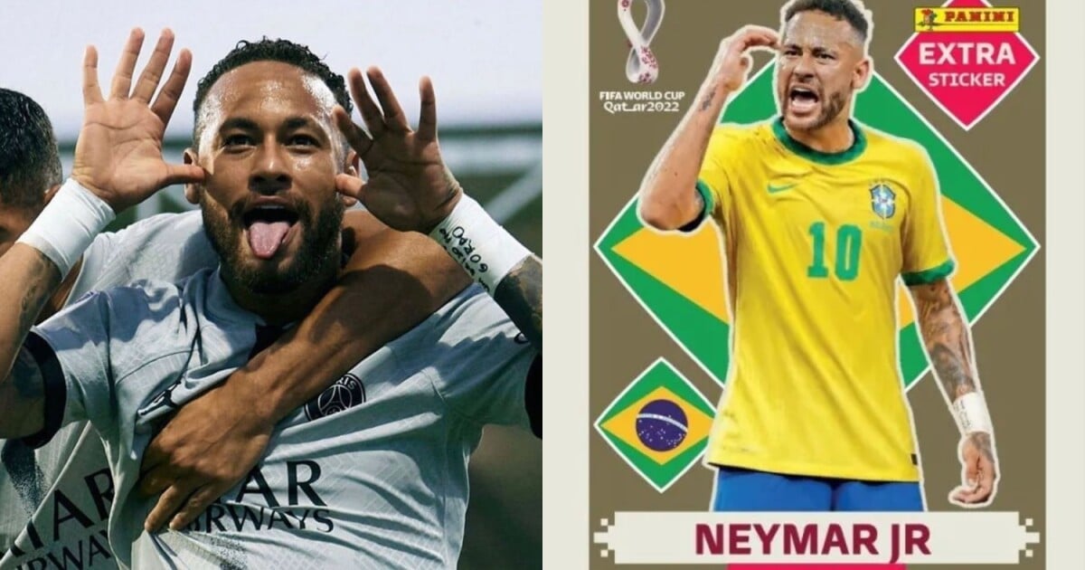 Neymar Legend Gold - Copa do Mundo Qatar 2022 Panini