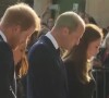 Príncipes William e Harry, e suas mulheres, Kate Middleton e Meghan Markle foram à frente do Castelo de Windsor ver as homenagens recebidas pela rainha Elizabeth II