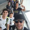 Neymar desembarcou no Brasil no domingo, 21 de dezembro de 2014
 