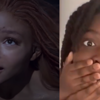 Tente não chorar com as reações dessas meninas pretas com o trailer de 'A Pequena Sereia'!