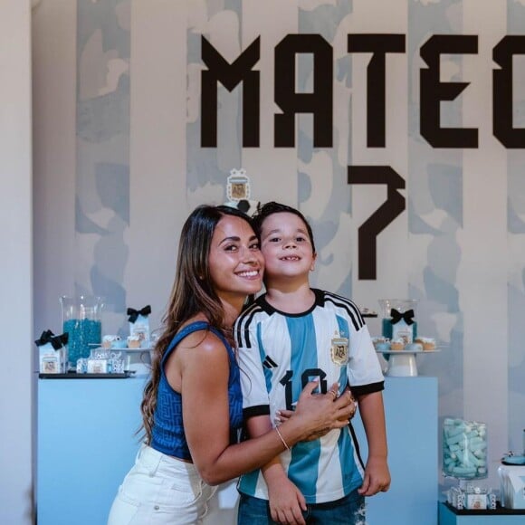 Como tema da festa, Mateo escolheu a seleção da Argentina