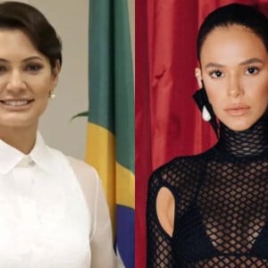 Michelle Bolsonaro criticou o look de Bruna Marquezine nas redes sociais