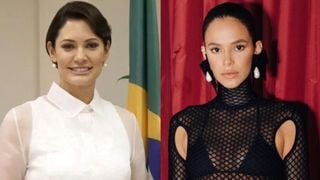 Esse comentário de Michelle Bolsonaro sobre a roupa de Bruna Marquezine causou na web. Entenda polêmica!