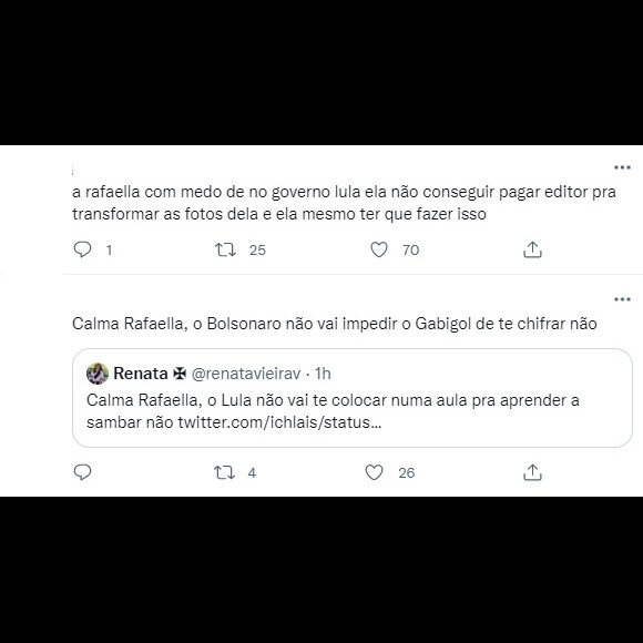 Rafaella Santos também virou motivo de piada após declarações de Neymar