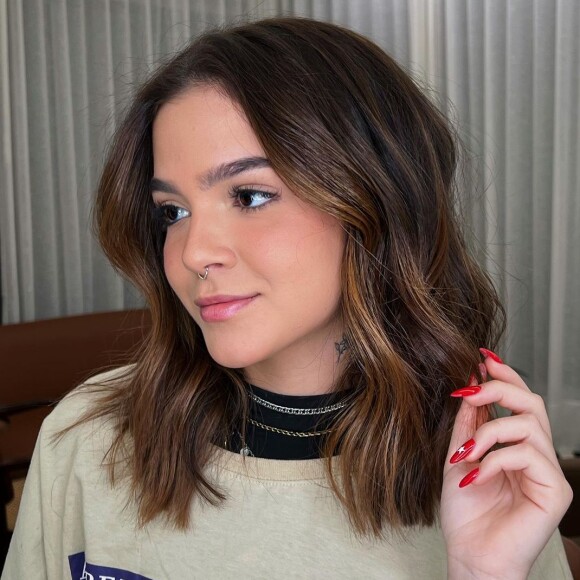 Mel Maia mostrou o seu novo corte de cabelo