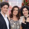 Letícia Sabatella participa com o marido, Fernando Alves Pinto, do programa 'Encontro com Fátima', na sexta-feira, 26 de dezembro de 2014