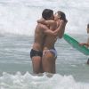 Sophie Charlotte e Daniel de Oliveira trocaram beijos quentes