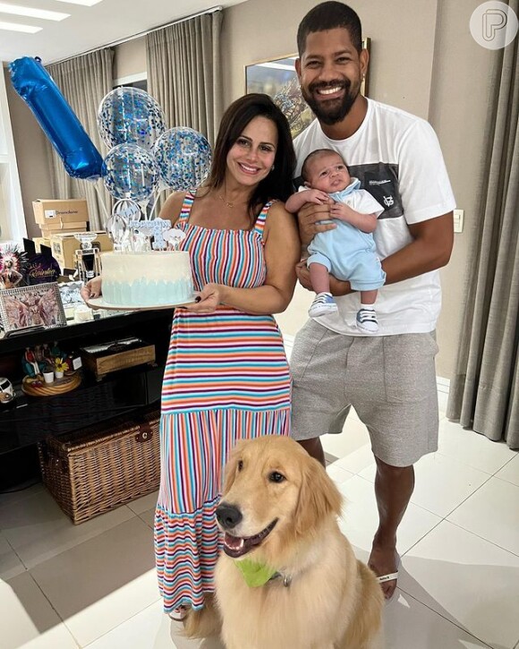 Há pouco mais de 1 mês, Viviane Araújo deu à luz Joaquim