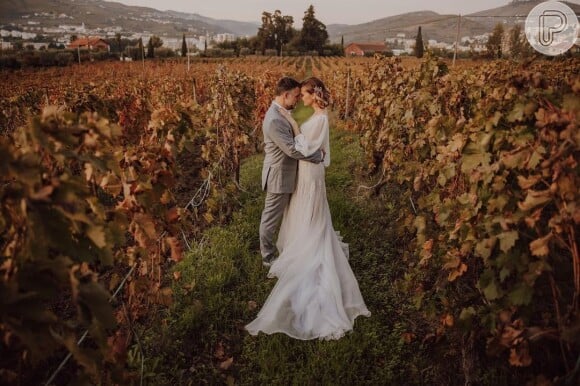 Casamento de Fernanda Rodrigues e Raoni Carneiro aconteceu na região do Douro, em Portugal