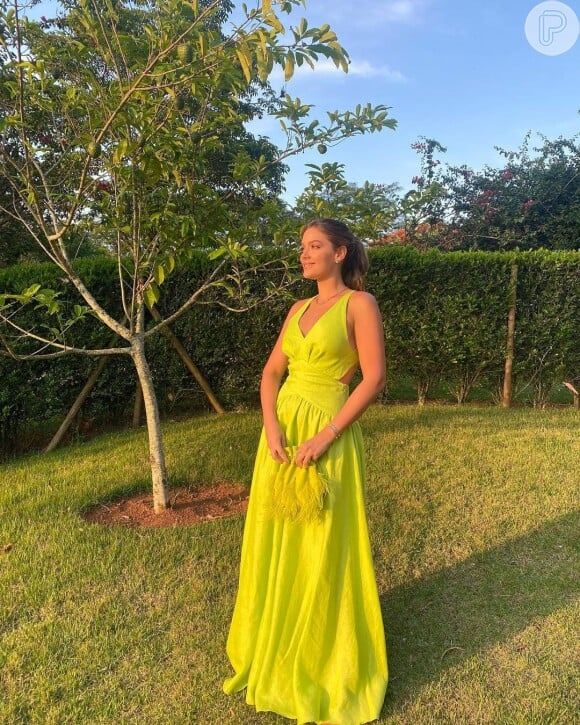 Vestido amarelo store curto para casamento