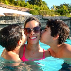 Wanessa Camargo é mãe José Marcus, de 10 anos, e João Francisco, de 8