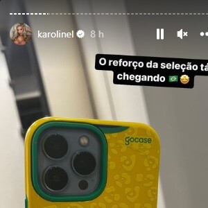 Karoline Lima mandou recado momentos antes de viajar ao Catar