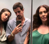 Enzo Celulari comenta troca de roupas com Claudia e Sophia Raia